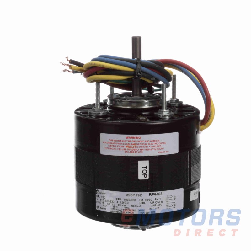 CENTURY RF6403 1/10HP 1050|90042Y Open | eMotors Direct